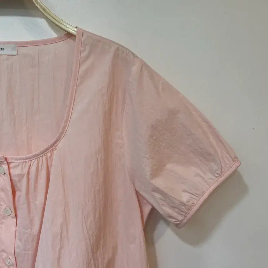[BUNJANG] Potte Pink Blouse / 포떼 핑크 블라우스