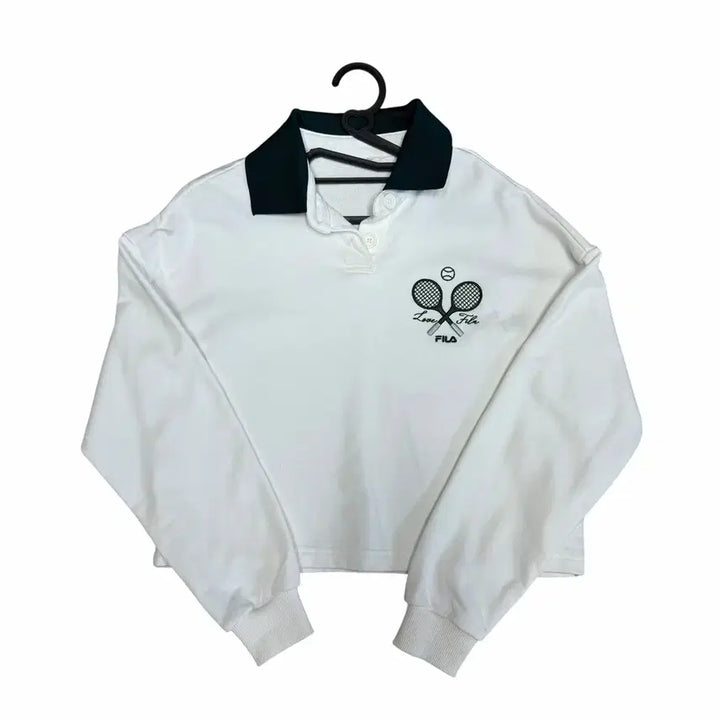 [BUNJANG] Fila Cropped Sweatshirt / 휠라 크롭 맨투맨