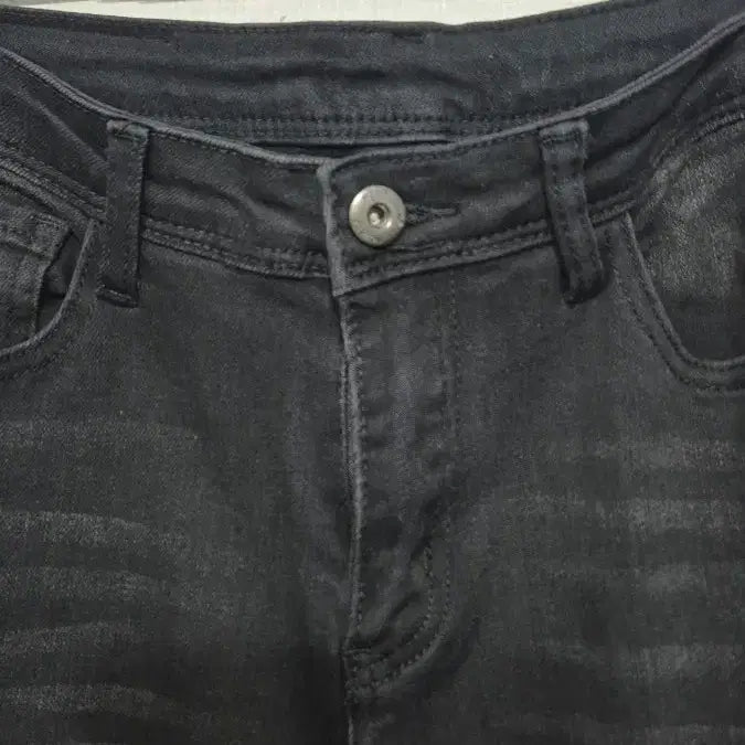 [BUNJANG] Black Washed Bootcut Denim Pants / 블랙 워싱 부츠컷 데님 팬츠