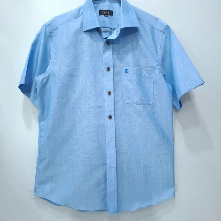 [BUNJANG] Daks Short Sleeve Shirt Blue 95 / 닥스 반팔 셔츠 블루 95