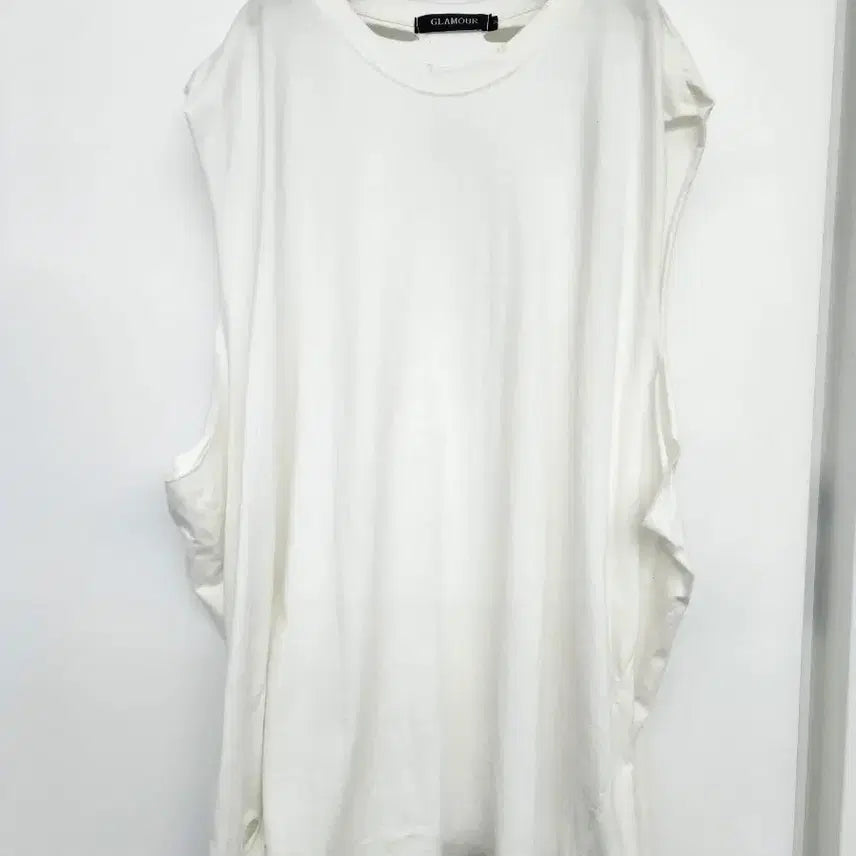 [BUNJANG] Destroyed Cutout Long Tank Top / 디스트로이 나시
