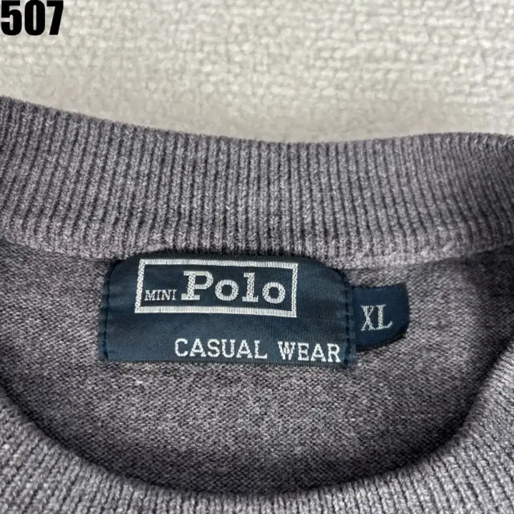 [BUNJANG] Polo Ralph Lauren Grey Knit Sweater XL / 폴로 랄프로렌 그레이 니트 스웨터 xl