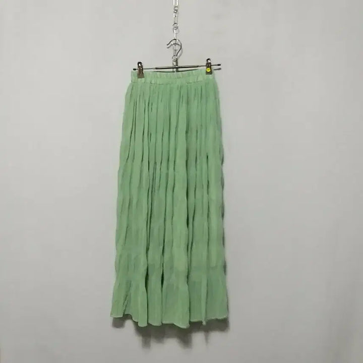 [BUNJANG] Mint Pleated Long Skirt / ㅎ256 플리츠롱스커트