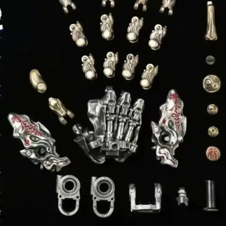 [BUNJANG] Antique Taoism Auspicious Charm Necklace / 도교풍 기관술 주사 부적&amp;6자진언범어 세트 목걸이 부적