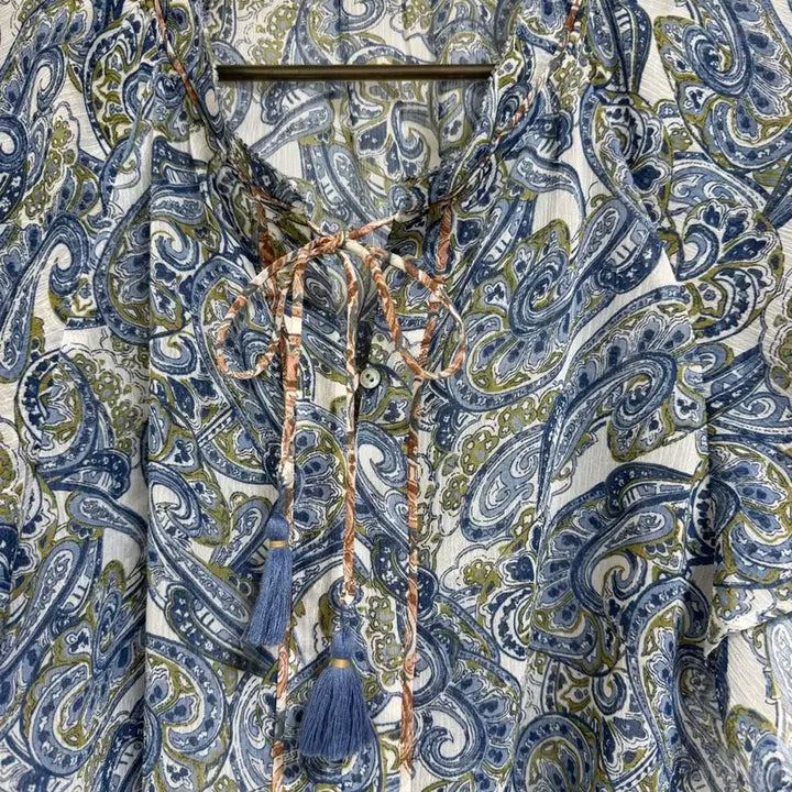 [BUNJANG] Thursday Island Paisley Pattern Blouse S / 써스데이아일랜드의 페이즐리 패턴 블라우스 S
