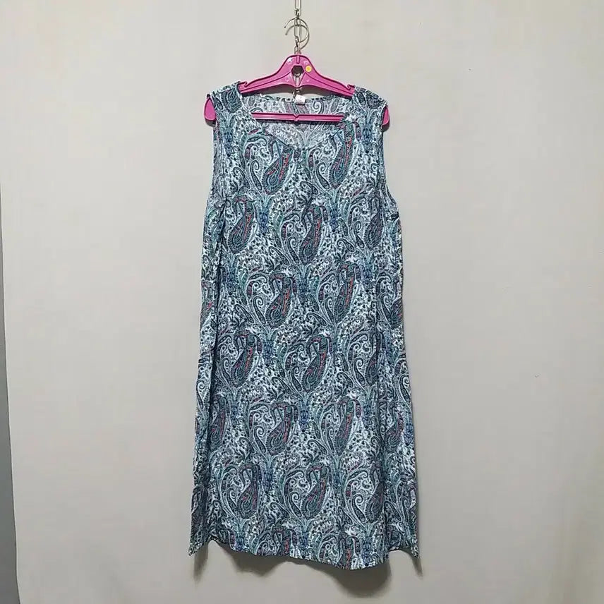 [BUNJANG] Cool Rayon Long Dress with Unique Pattern / ㅎ260 인견롱원피스