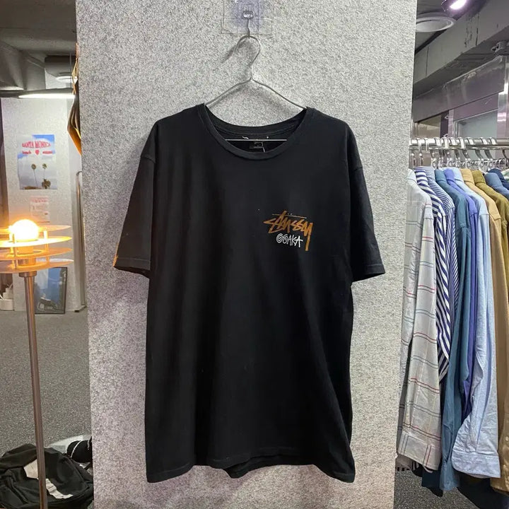 [BUNJANG] Stussy Chapter Black T-Shirt Size L / 스투시 챕터 블랙 반팔 B4696