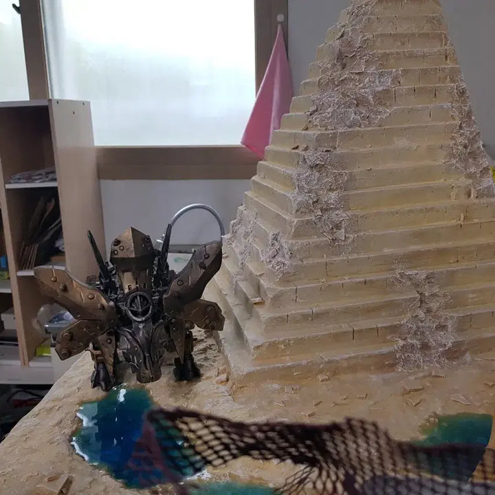 [BUNJANG] Diorama Base - Large Pyramid and Sphinx / 디오라마베이스  피라미드 및 스핑크스 대형