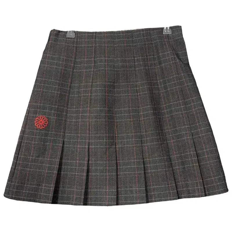 [BUNJANG] Mardi Mercredi Check Mini Skirt Grey / [새상품]마르디 메르크디 체크 그레이 미니스커트 M