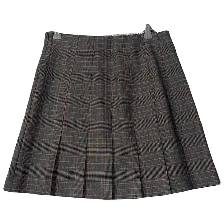 [BUNJANG] Mardi Mercredi Check Mini Skirt Grey / [새상품]마르디 메르크디 체크 그레이 미니스커트 M
