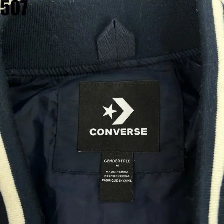 [BUNJANG] Converse Varsity Jacket Navy/Ivory Size M / 컨버스 바시티 자켓 네이비/아이보리 M