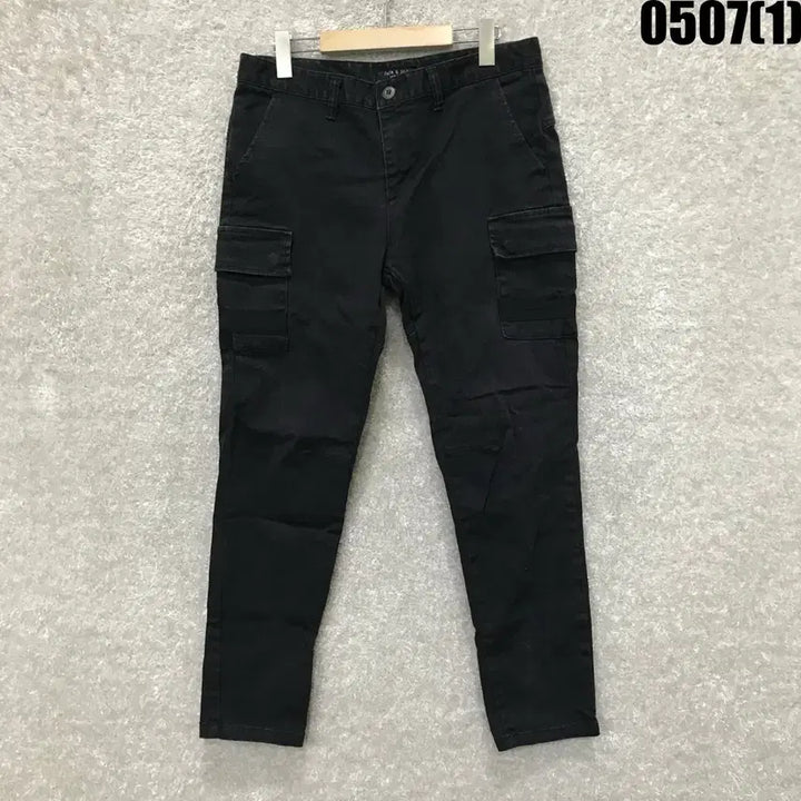 [BUNJANG] Jaci&amp;Jill Black Cargo Cotton Pants (Size 32) / 잭앤질 블랙 카고 바지 32