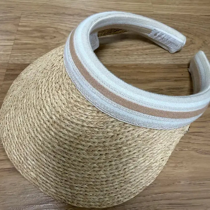 [BUNJANG] Helen Kaminski Raffia Sun Cap Visor / 헬렌카민스키 라피아 썬캡 바이저