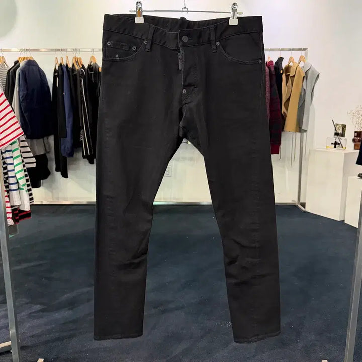 [BUNJANG] DSQUARED2 Black Denim Jeans / [택포] [35] 디스퀘어드2 블랙진 데님 청바지