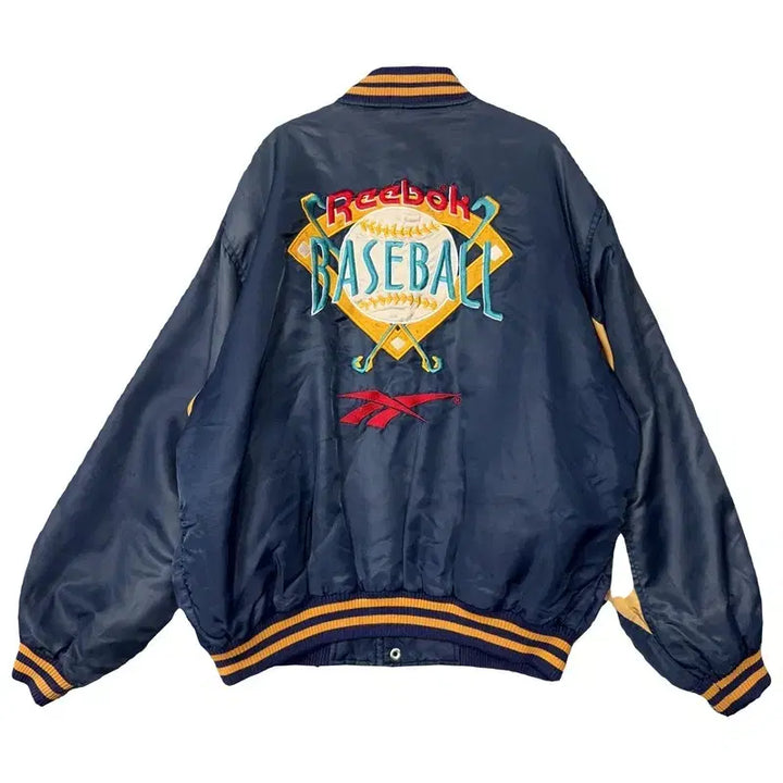 [BUNJANG] Reebok Old School Varsity Stadium Jacket / 리복 올드스쿨 바시티 스타디움 자켓 100