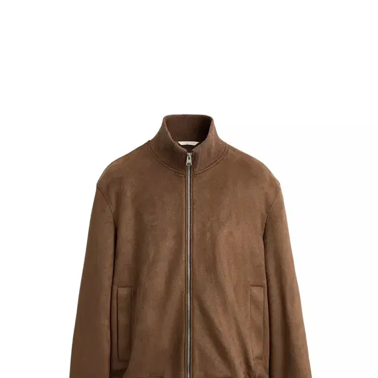 [BUNJANG] Zara Suede Blouson Jumper Brown / ZARA 자라 스웨이드 블루종 점퍼 브라운(현재품절)