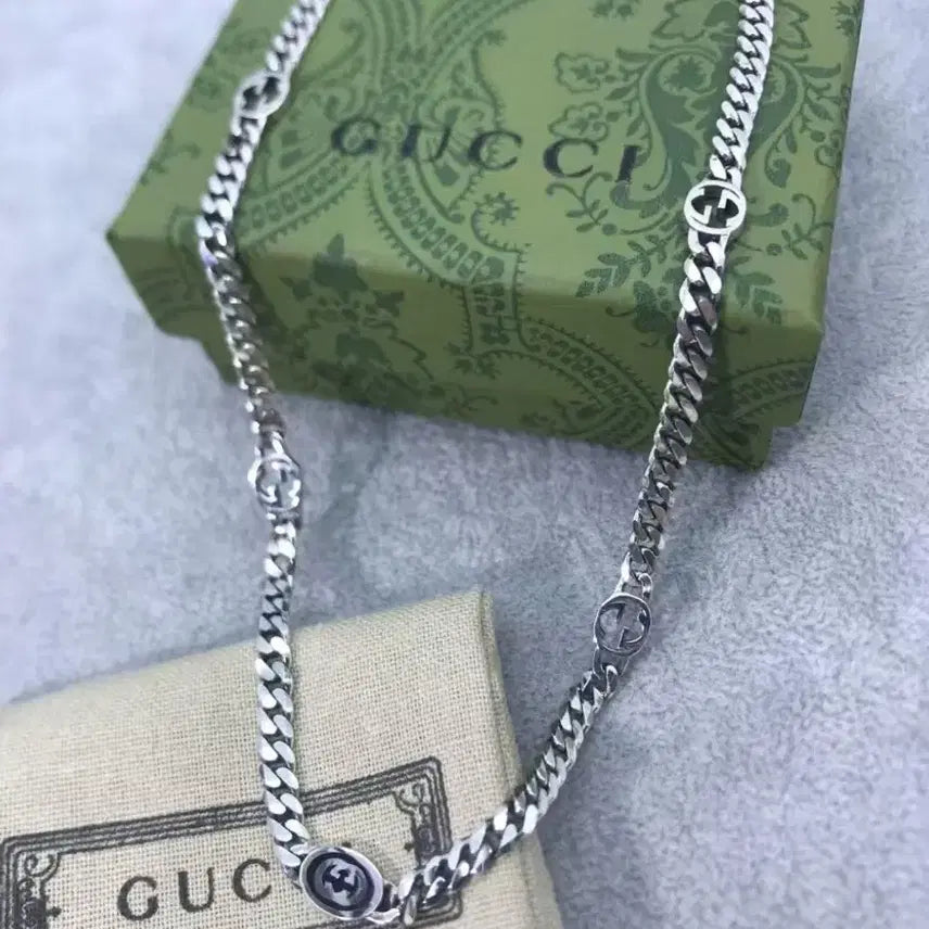 [BUNJANG] Gucci Silver Necklace / 구찌 패션 실버 목걸이