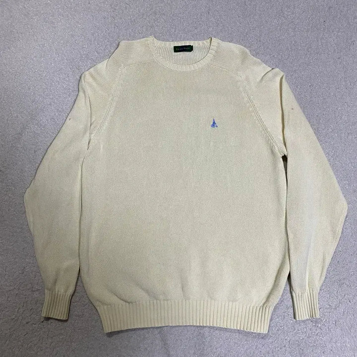 [BUNJANG] Beanpole Ivory Knit Sweater Size 105 / 빈폴 아이보리 니트 스웨터 105