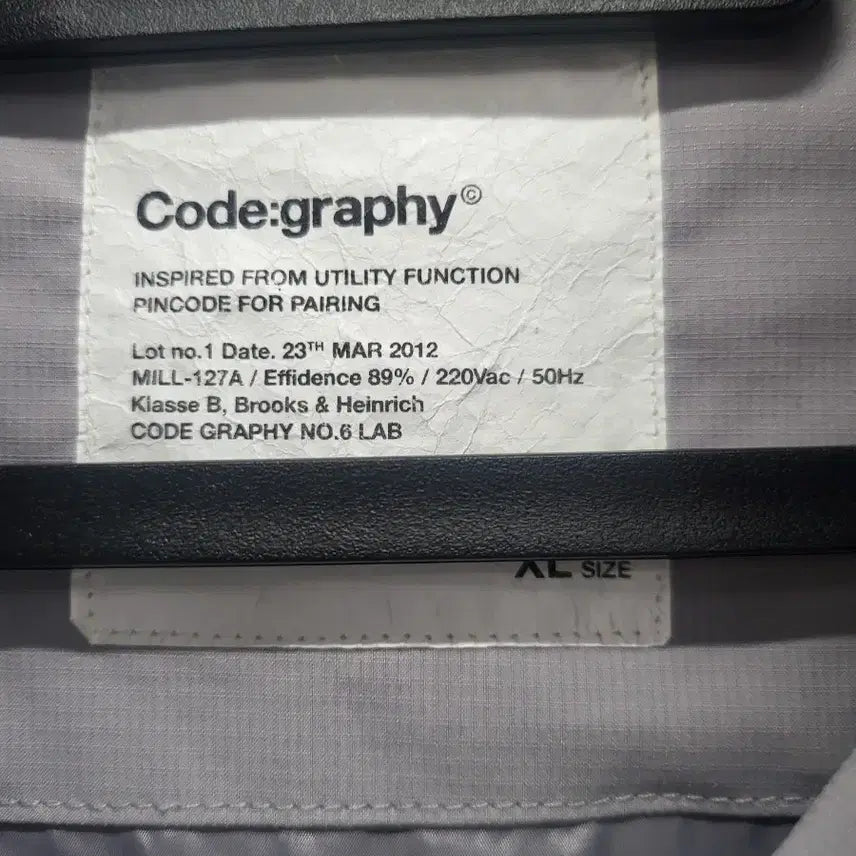 [BUNJANG] Code:Graphy Windbreaker Jacket Grey XL / code:graphy 바람막이 자켓 그레이xl