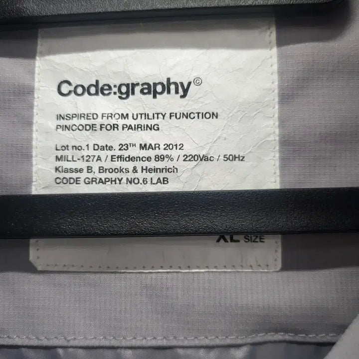 [BUNJANG] Code:Graphy Windbreaker Jacket Grey XL / code:graphy 바람막이 자켓 그레이xl