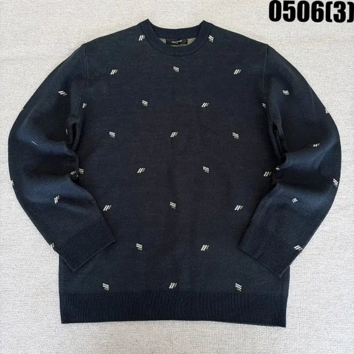 [BUNJANG] Mind Bridge Navy Pattern Knit Sweater / 100 마인드브릿지 네이비 패턴 니트 0506(3)