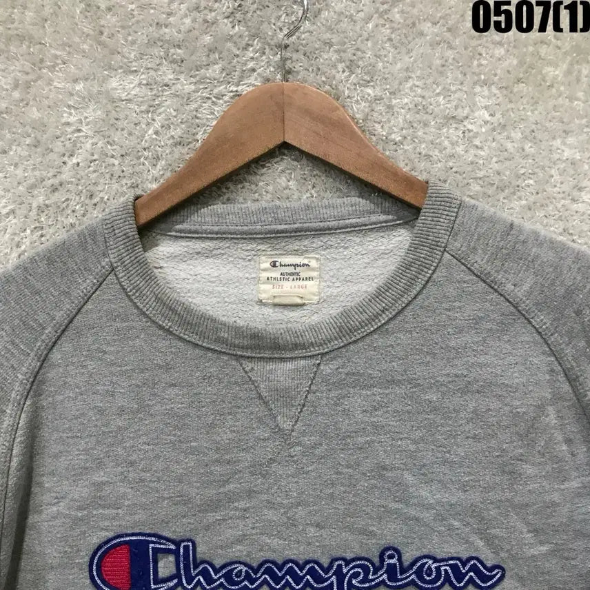 [BUNJANG] Champion Sweatshirt Grey L / 챔피온 맨투맨 티셔츠 회색 L
