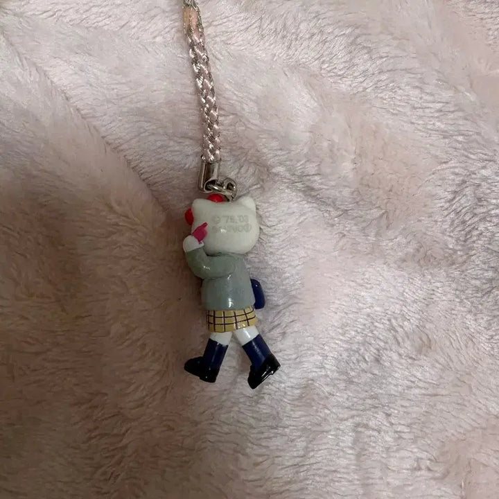 [BUNJANG] Sanrio Hello Kitty "School Uniform Long-Legged Kitty" Rare Strap Keychain / 교복 롱다리 키티스트랩 알맹이 jk 고전 산리오 헬로키티 레어 키링 학생