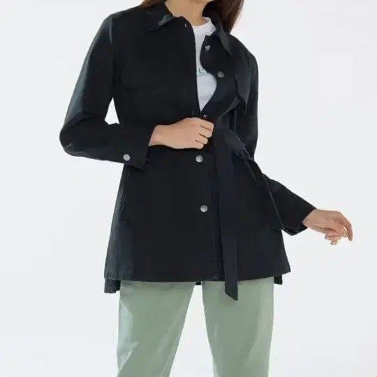 [BUNJANG] Briel Denim Belted Jacket Size 66 / 브리엘 데님 벨티드 자켓 66사이즈