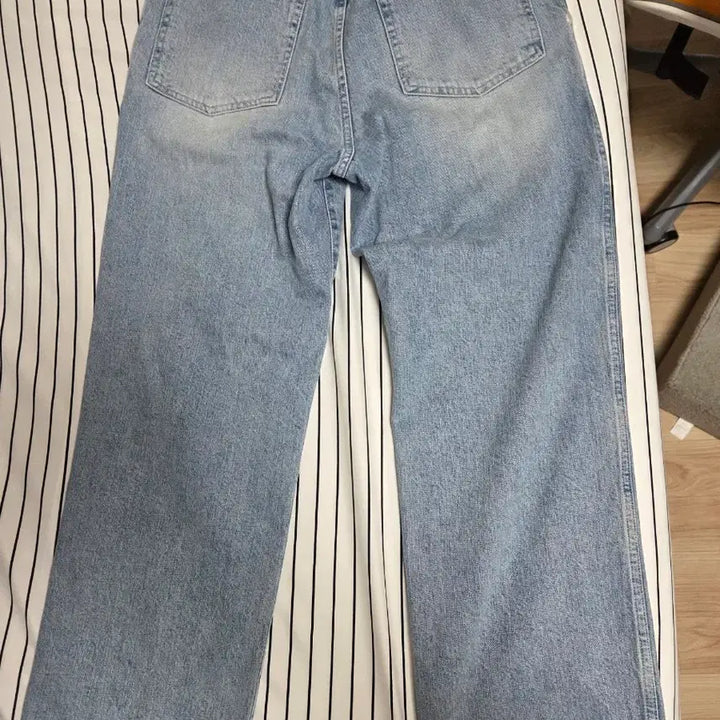 [BUNJANG] Pottery One Washed Wide Denim Light Blue Size 2 / 포터리 와이드데님 라이트블루 2사이즈