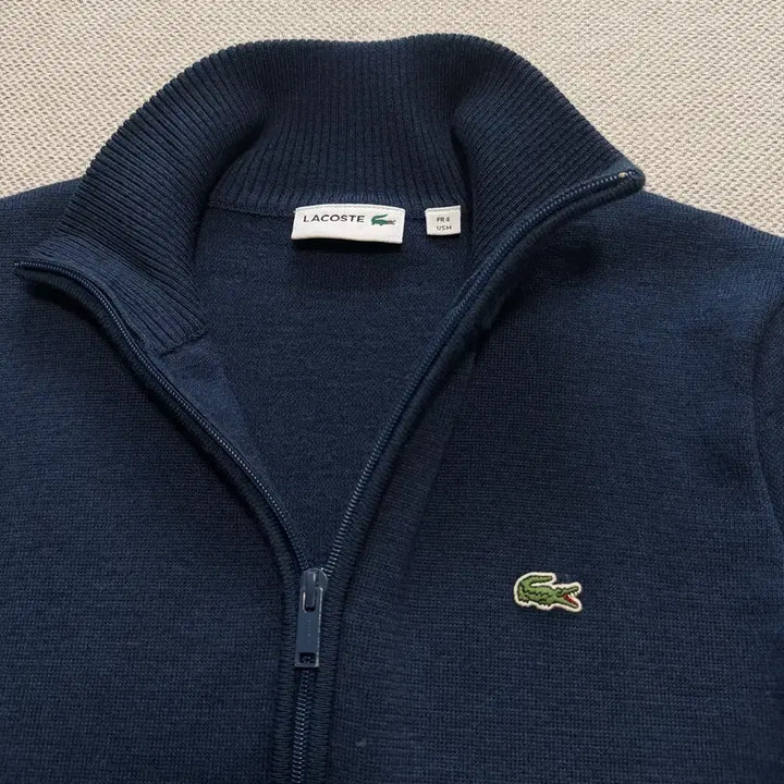 [BUNJANG] Lacoste Two-Way Knit Zip-Up / 라코스테 투웨이 니트 집업