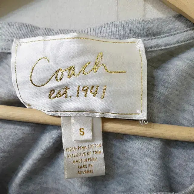 [BUNJANG] COACH Cotton T-Shirt / COACH 코치 티셔츠
