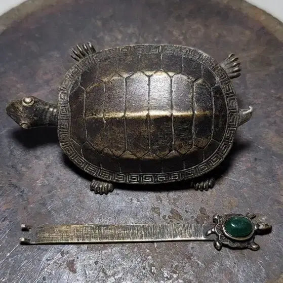 [BUNJANG] Brass Turtle Lock (Small) - Rare Folk Item / 황동거북자물쇠(소형열쇠)희귀민속품