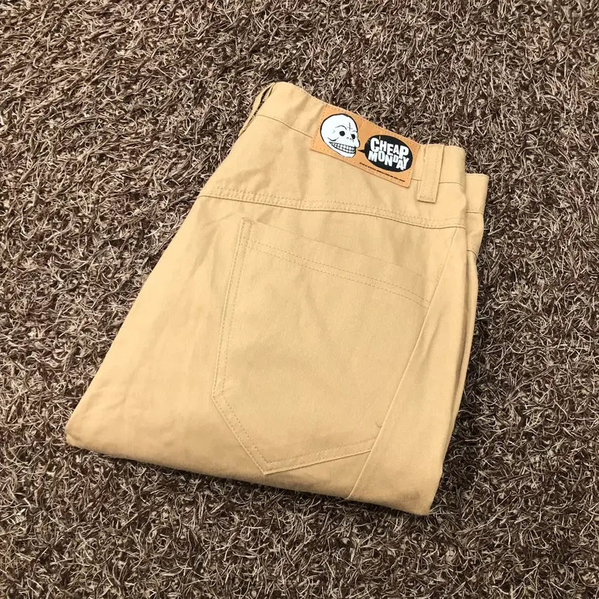 [BUNJANG] Chip Monday Beige Cotton Pants 32 / 3 칩먼데이 베이지 면바지 32