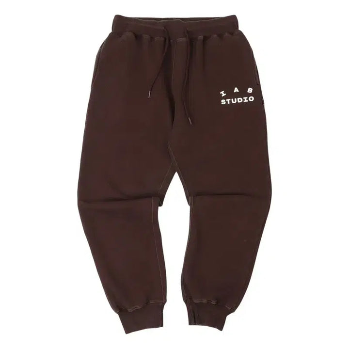 [BUNJANG] IAPP Studio Brown Sweat Jogger Pants / 아이앱 스튜디오 브라운 스웻 조거팬츠