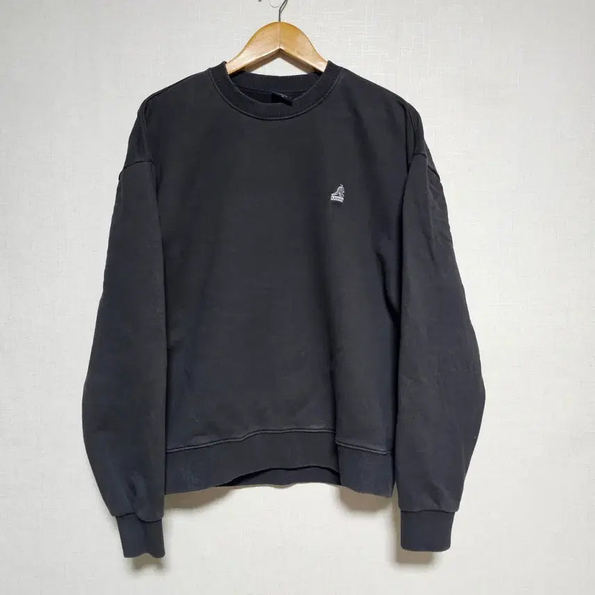 [BUNJANG] Kangol Oversized Sweatshirt Charcoal M-XXL / 캉골 오버핏스웻티 ~110프리사이즈