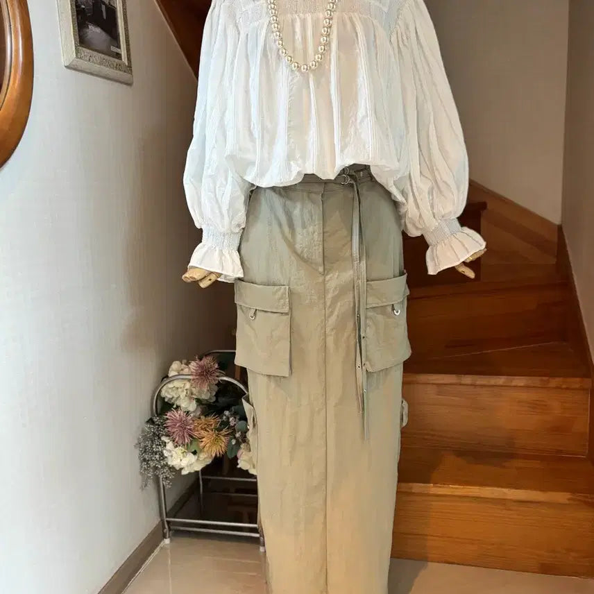 [BUNJANG] Zara White Blouse / 화이트 블라우스. 자라