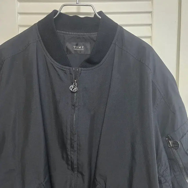 [BUNJANG] TIME Black Bomber Jacket / TIME 타임 블랙 봄버 자켓