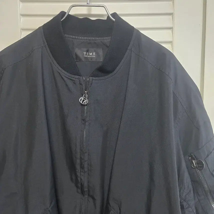 [BUNJANG] TIME Black Bomber Jacket / TIME 타임 블랙 봄버 자켓