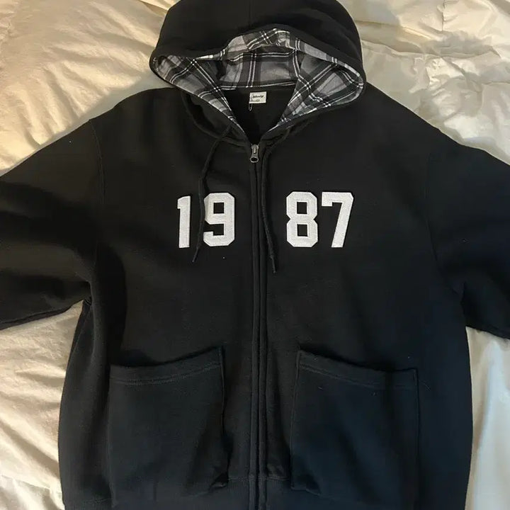 [BUNJANG] Mmlg Check Pattern Hood Zip-Up / 엠엠엘지 [Mmlg] CHECK PATTERN HOOD ZIPUP (EV