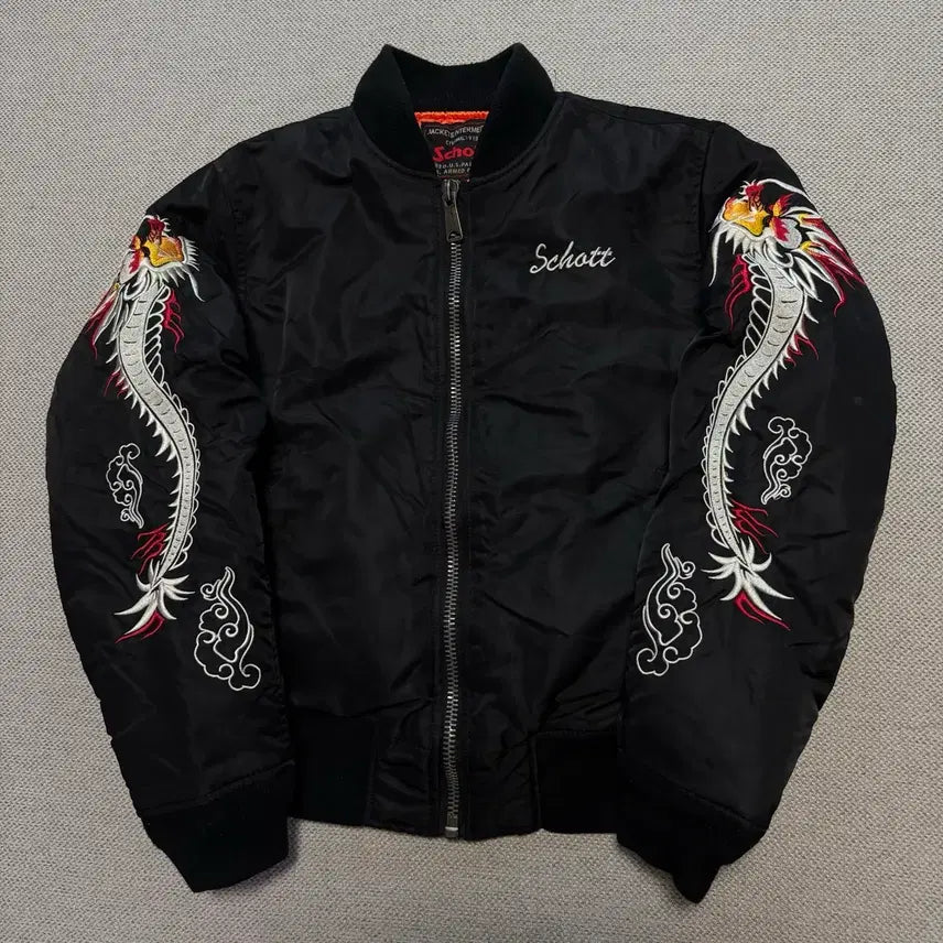 [BUNJANG] Schott x Andersson Bell Embroidered MA-1 Jacket / Schott 쇼트 x 앤더슨벨 용 자수 ma-1 자켓