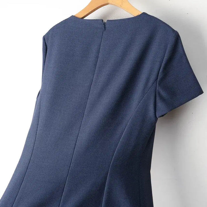 [BUNJANG] Theory Panel Shift Dress Navy / 44/띠어리 패널 쉬프트 원피스