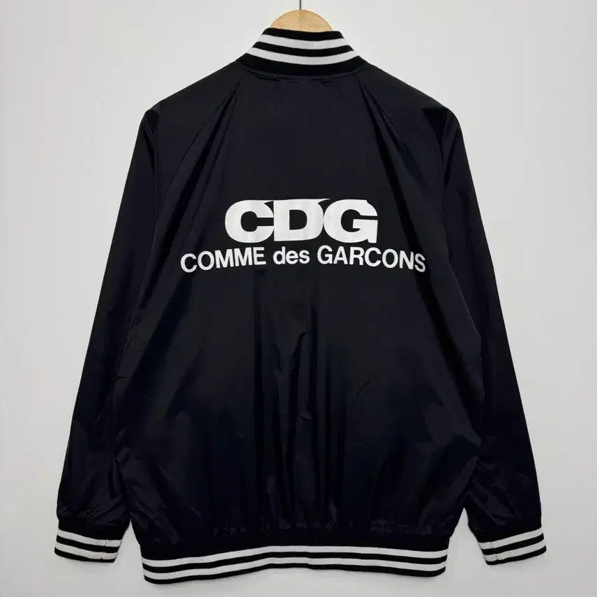 [BUNJANG] Comme des Garçons CDG Black Stadium Jacket / CDG 꼼데가르송 블랙 코치 스타디움 자켓