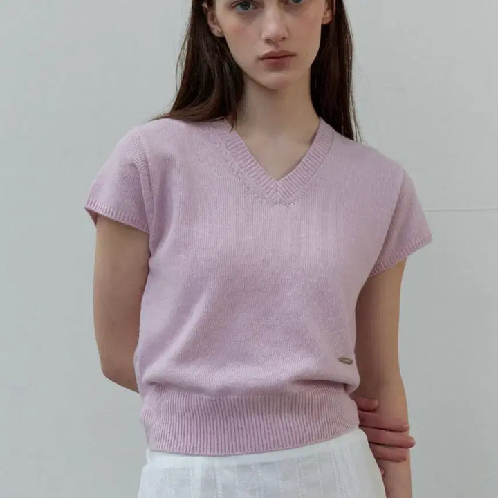 [BUNJANG] Soir Cashmere Wool Short Sleeve Knit / 새제품 쏘이르 캐시미어 울 반팔니트
