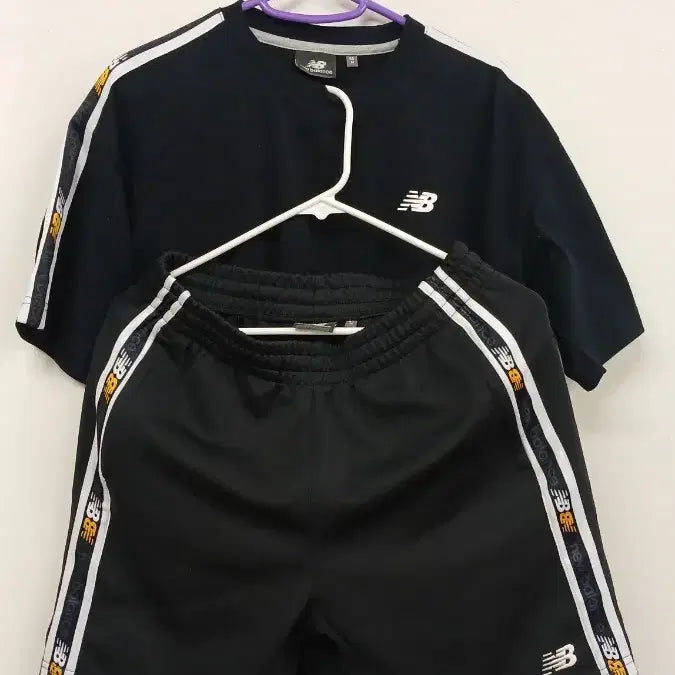 [BUNJANG] New Balance Training Tracksuit Set Black M / 뉴발란스 트레이닝 상하의 세트 블랙 M