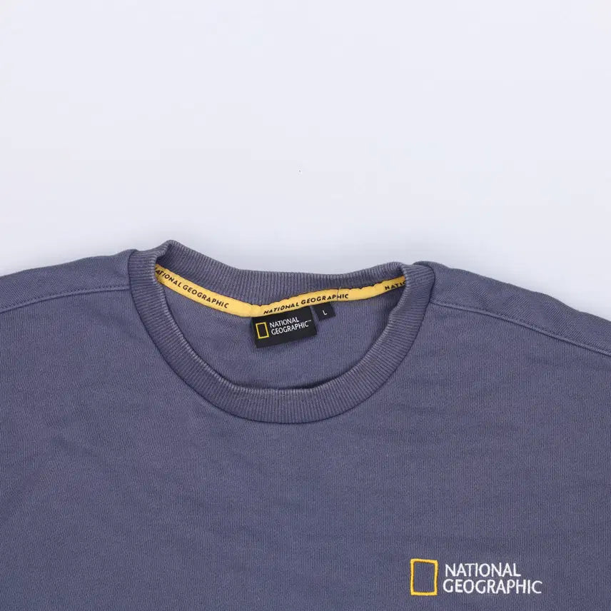 [BUNJANG] National Geographic Small Logo Sweatshirt / L 내셔널지오그래픽 스몰로고맨투맨 0507H1