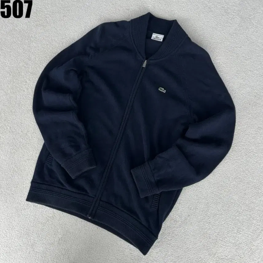 [BUNJANG] Lacoste Navy Knit Zip-Up Cardigan / 라코스테 네이비 니트 집업 가디건 4