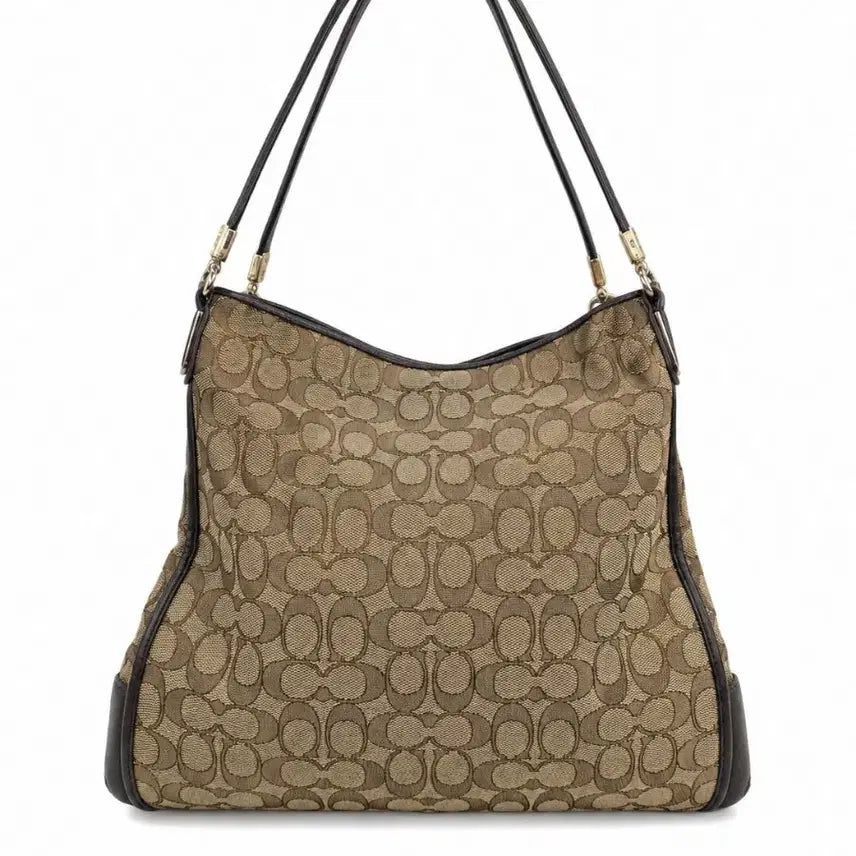 [BUNJANG] Coach Signature Shoulder Bag Brown / 코치 시그니처 숄더백 브라운