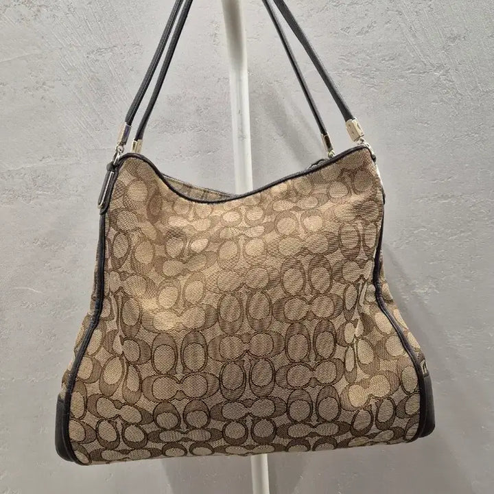 [BUNJANG] Coach Signature Shoulder Bag Brown / 코치 시그니처 숄더백 브라운