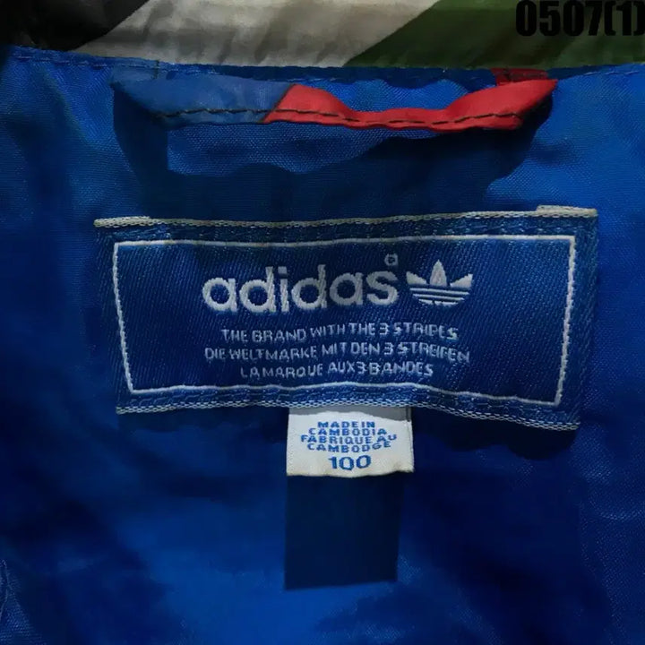 [BUNJANG] Adidas Colorful Pattern Padded Vest L / 아디다스 컬러풀 패턴 패딩 조끼 L