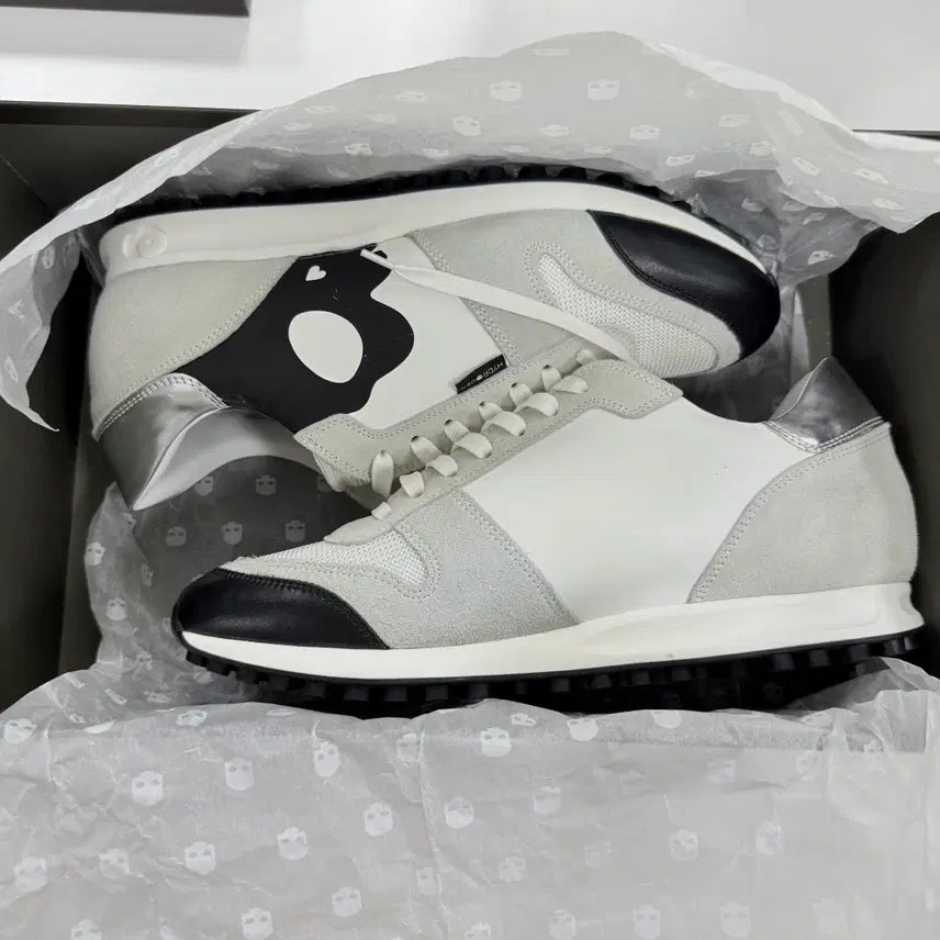 [BUNJANG] Hydrogen White Black Sneakers / (새 상품)하이드로겐(HYDROGEN) 스니커즈 / 화이트 블랙  /정품
